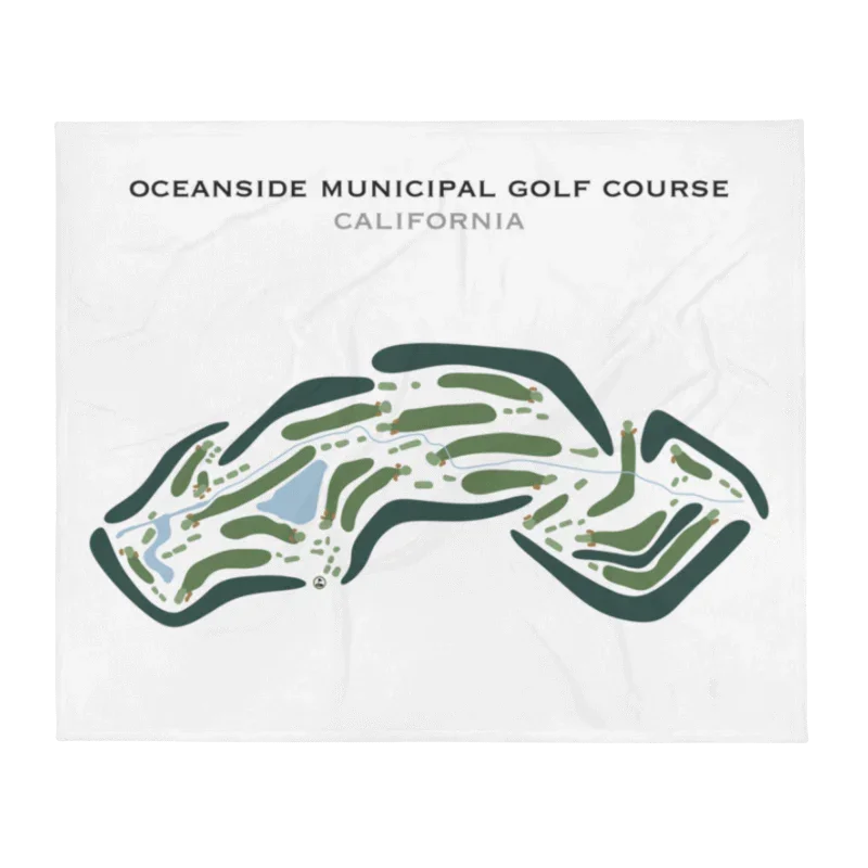 Oceanside Municipal Golf Course, California - Printed Golf Course