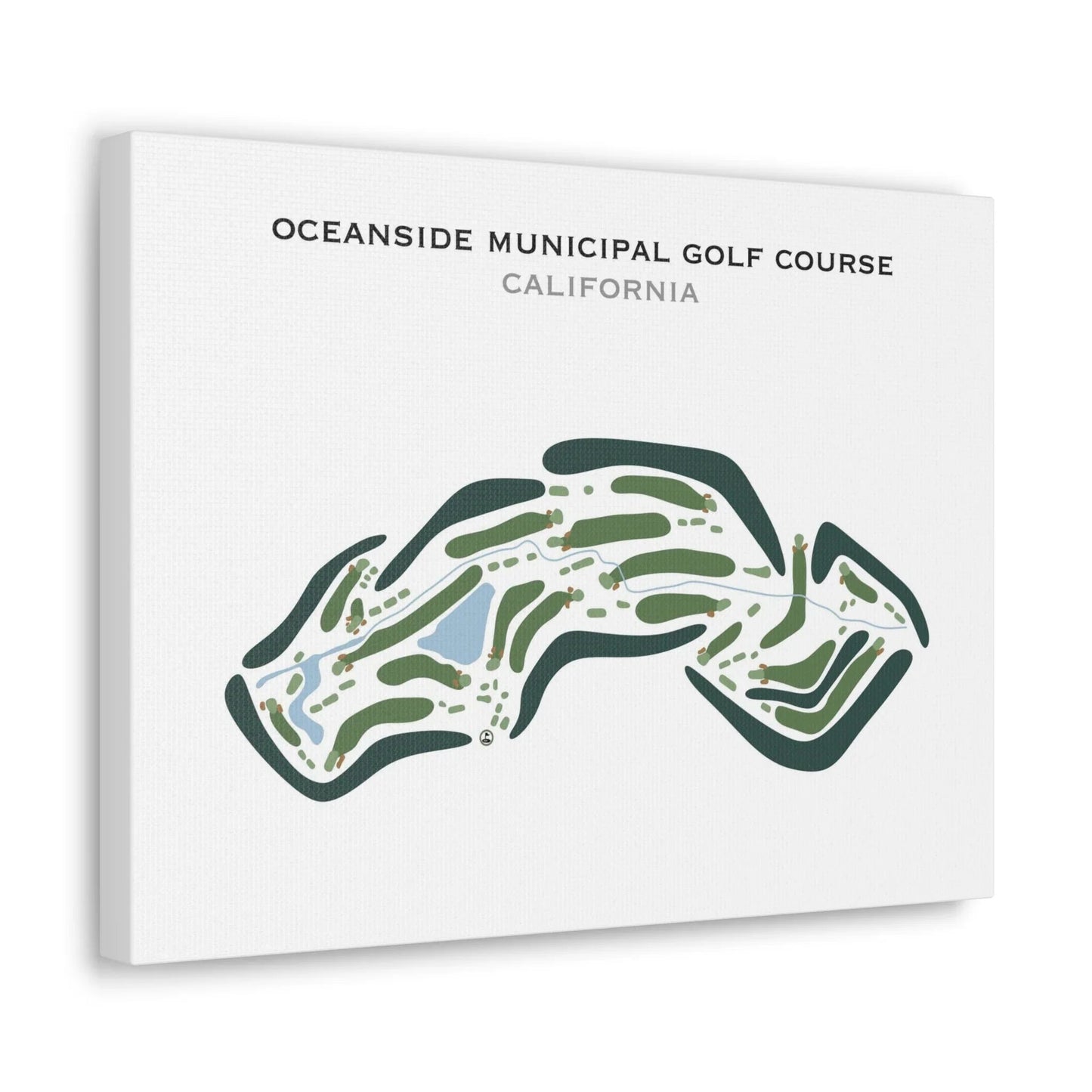 Oceanside Municipal Golf Course, California - Printed Golf Course