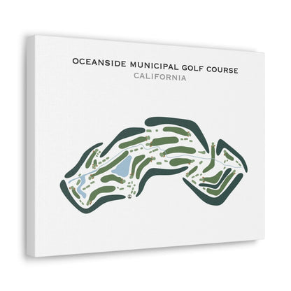 Oceanside Municipal Golf Course, California - Printed Golf Course