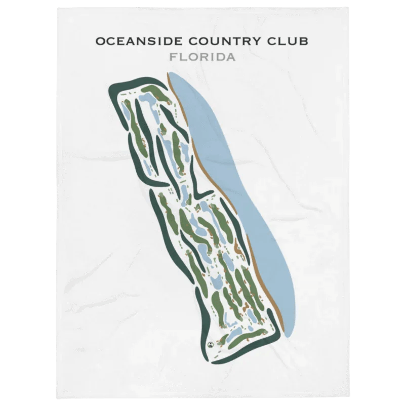 Oceanside Country Club, Florida - Printed Golf Courses