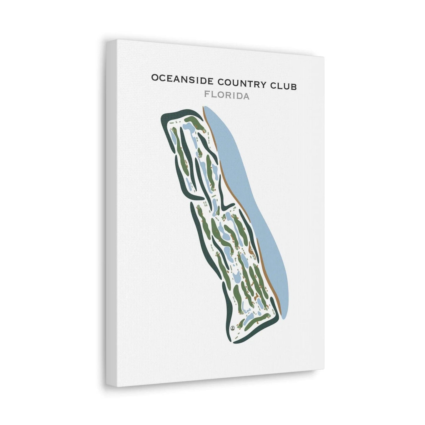Oceanside Country Club, Florida - Printed Golf Courses