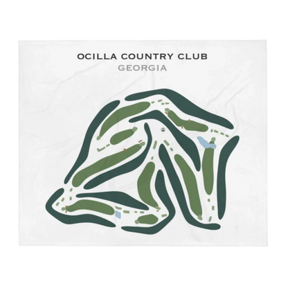 Ocilla Country Club, Georgia - Printed Golf Courses