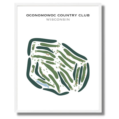 Oconomowoc Country Club, Wisconsin - Printed Golf Courses