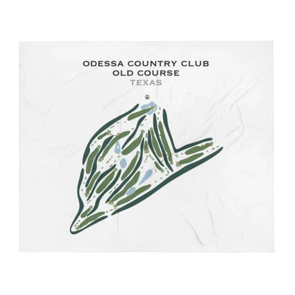 Odessa Country Club Old Course, Texas - Printed Golf Courses