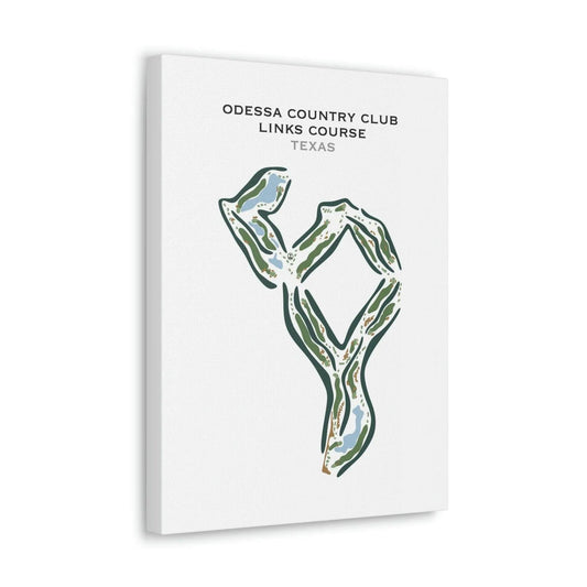 Odessa Country Club, Links Course, Texas - Printed Golf Courses
