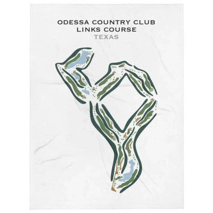 Odessa Country Club, Links Course, Texas - Printed Golf Courses