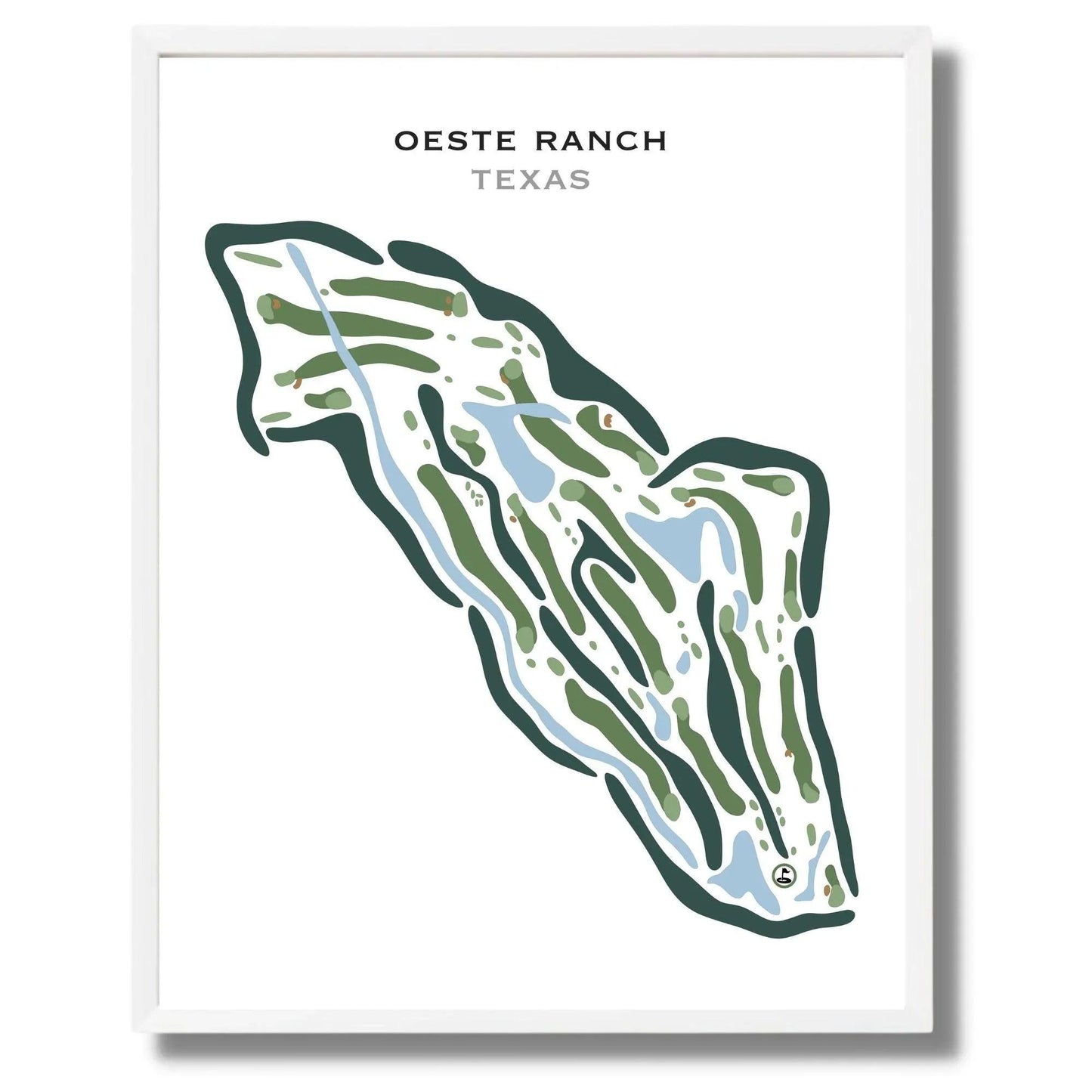 Oeste Ranch, Texas - Printed Golf Courses