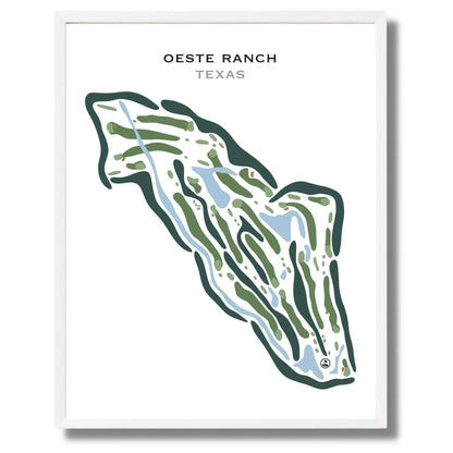 Oeste Ranch, Texas - Printed Golf Courses
