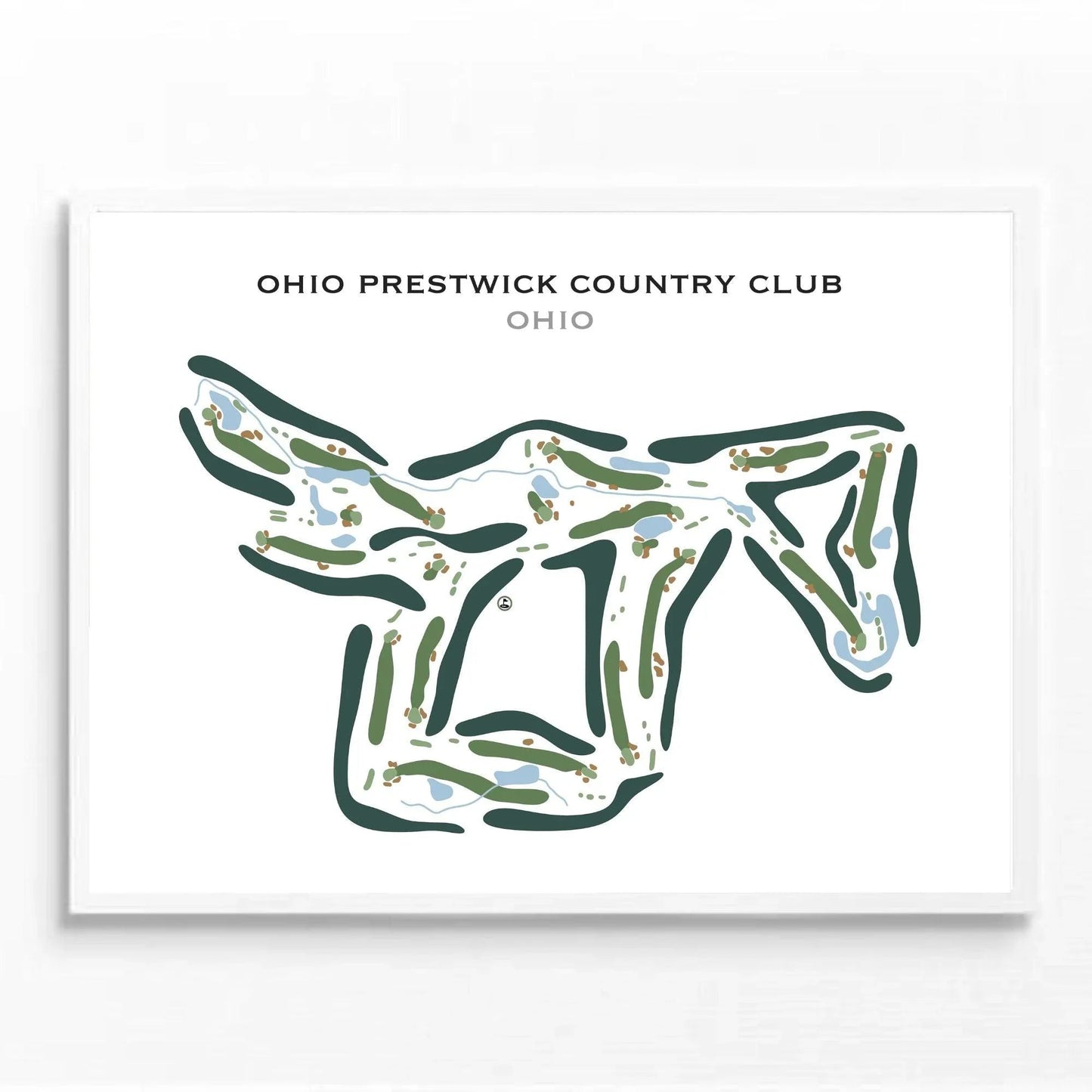 Ohio Prestwick Country Club, Ohio - Printed Golf Course