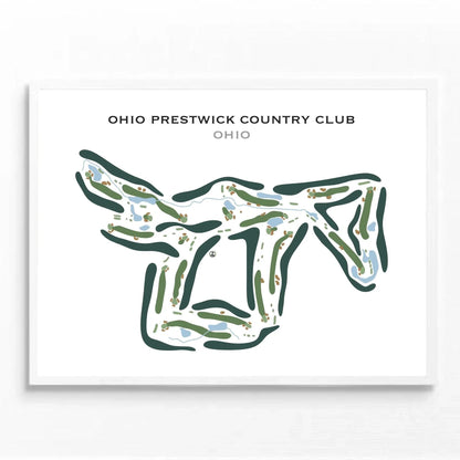 Ohio Prestwick Country Club, Ohio - Printed Golf Course