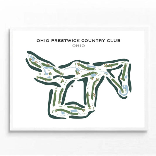 Ohio Prestwick Country Club, Ohio - Printed Golf Course