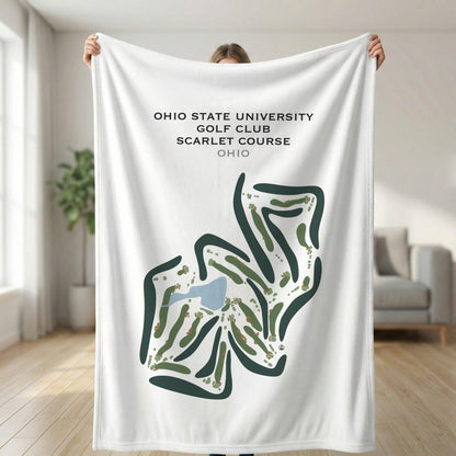 Ohio State University Golf Club Scarlet Course, Ohio - Printed Golf Courses