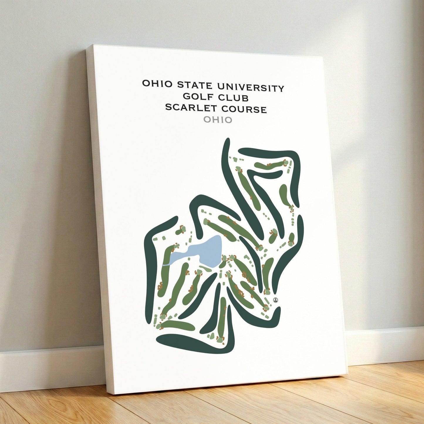 Ohio State University Golf Club Scarlet Course, Ohio - Printed Golf Courses