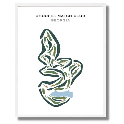 Ohoopee Match Club, Georgia - Printed Golf Courses