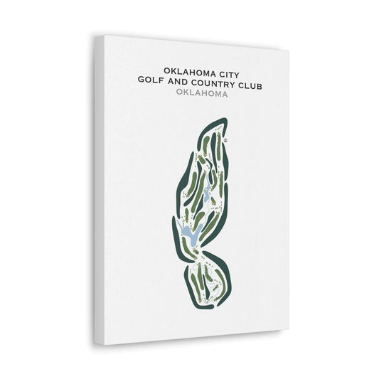 Oklahoma City Golf and Country Club, Oklahoma - Printed Golf Courses