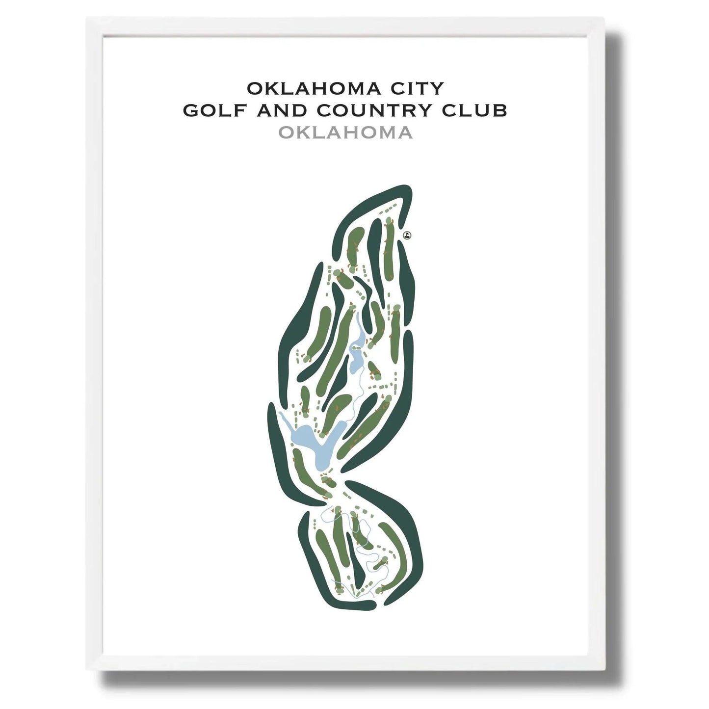 Oklahoma City Golf and Country Club, Oklahoma - Printed Golf Courses