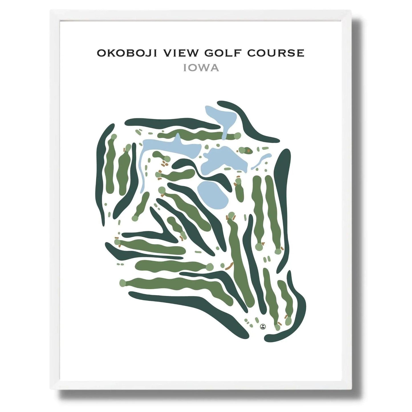 Okoboji View Golf Course, Iowa - Printed Golf Course