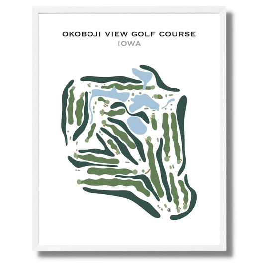 Okoboji View Golf Course, Iowa - Printed Golf Course