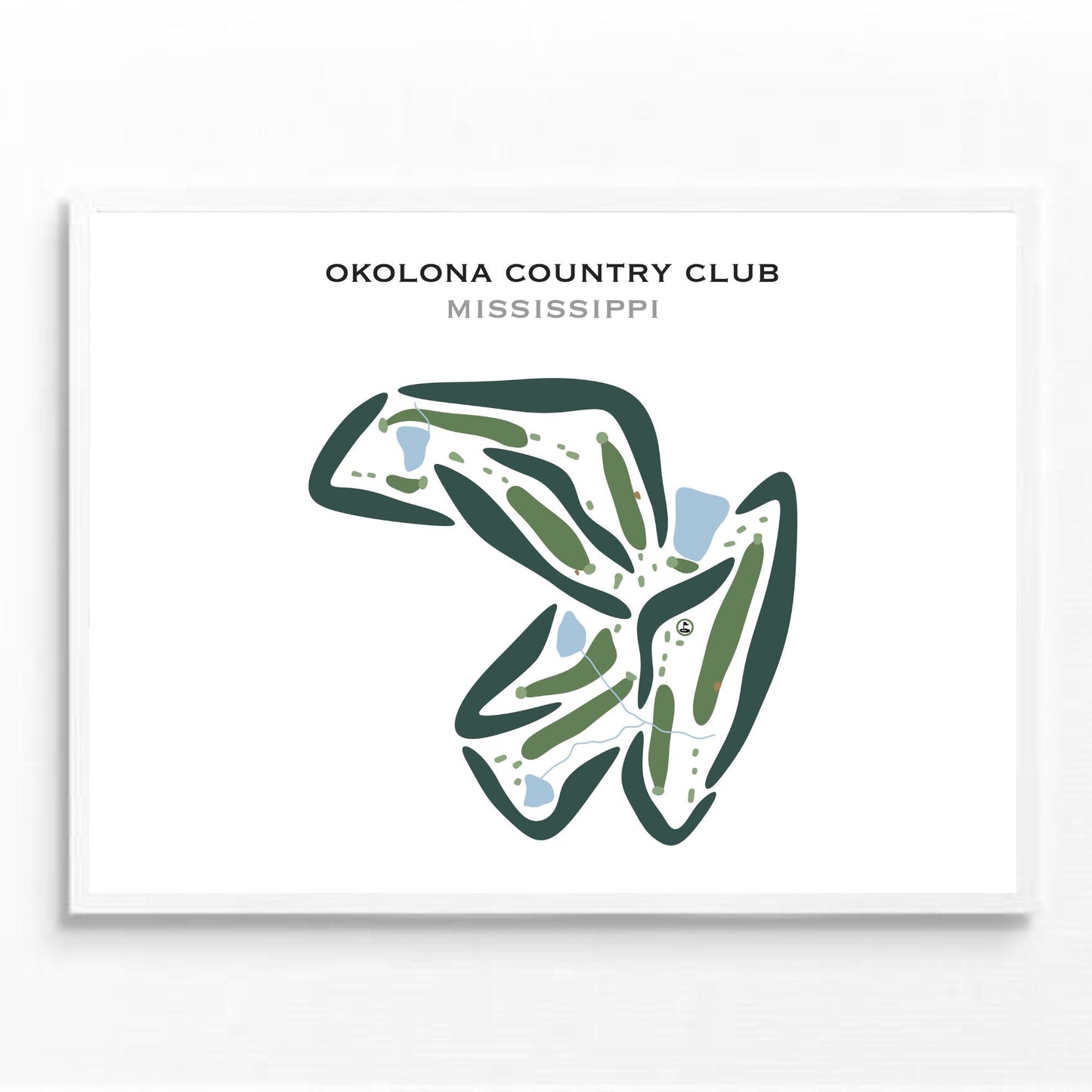 Okolona Country Club, Mississippi - Printed Golf Courses