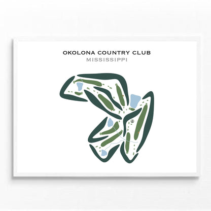 Okolona Country Club, Mississippi - Printed Golf Courses