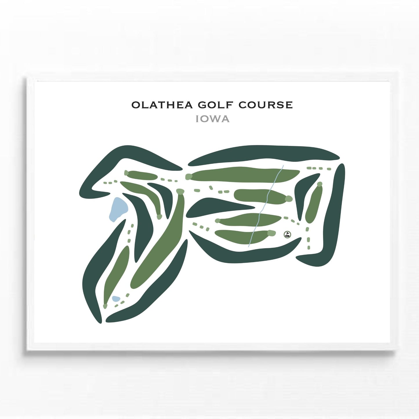 Olathea Golf Course, Iowa - Printed Golf Courses