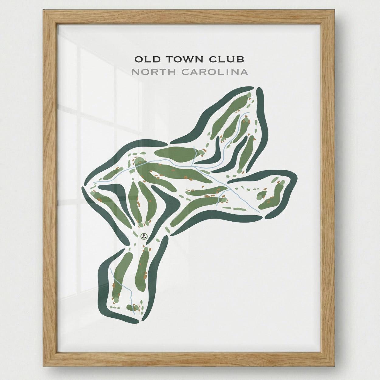 Old Town Club, North Carolina - Printed Golf Courses
