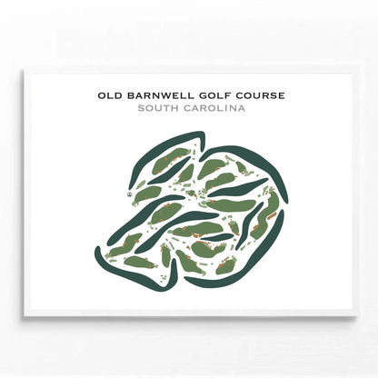 Old Barnwell Golf Course, South Carolina - Printed Golf Courses