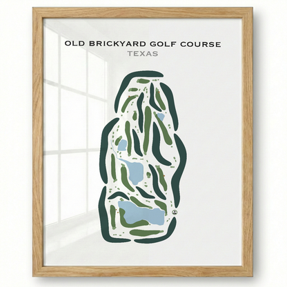 Old Brickyard Golf Course, Texas - Printed Golf Courses