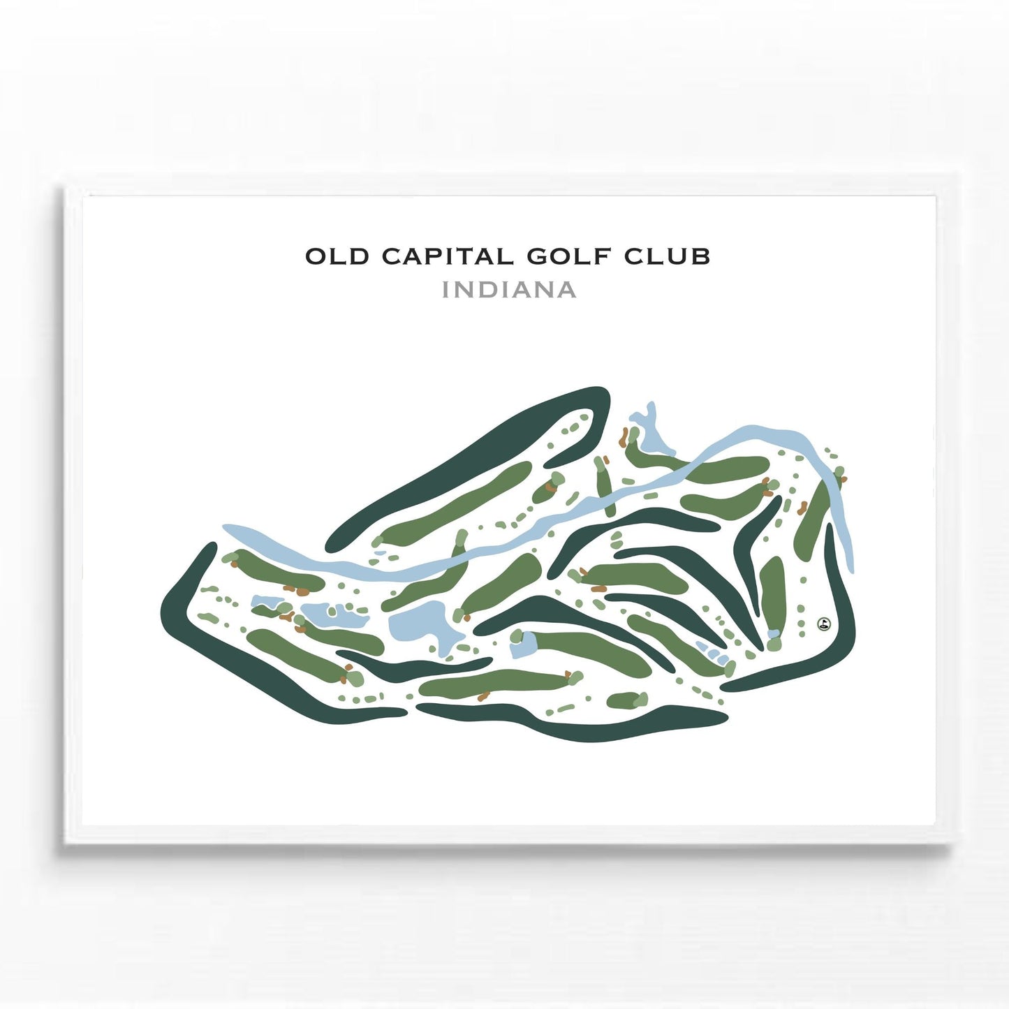 Old Capital Golf Club, Indiana - Printed Golf Courses