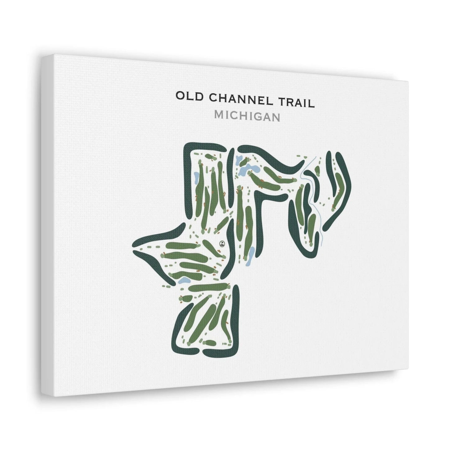 Old Channel Trail, Michigan - Printed Golf Courses