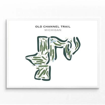 Old Channel Trail, Michigan - Printed Golf Courses