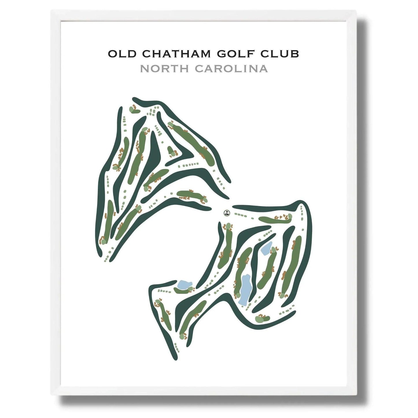 Old Chatham Golf Club, North Carolina - Printed Golf Course