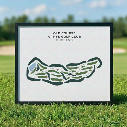 Old Course at Rye Golf Club, England - Printed Golf Courses