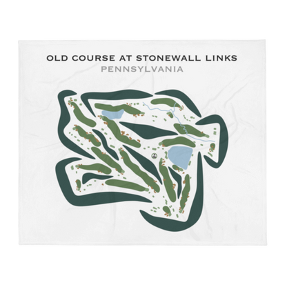 Old Course at Stonewall Links, Pennsylvania - Printed Golf Courses