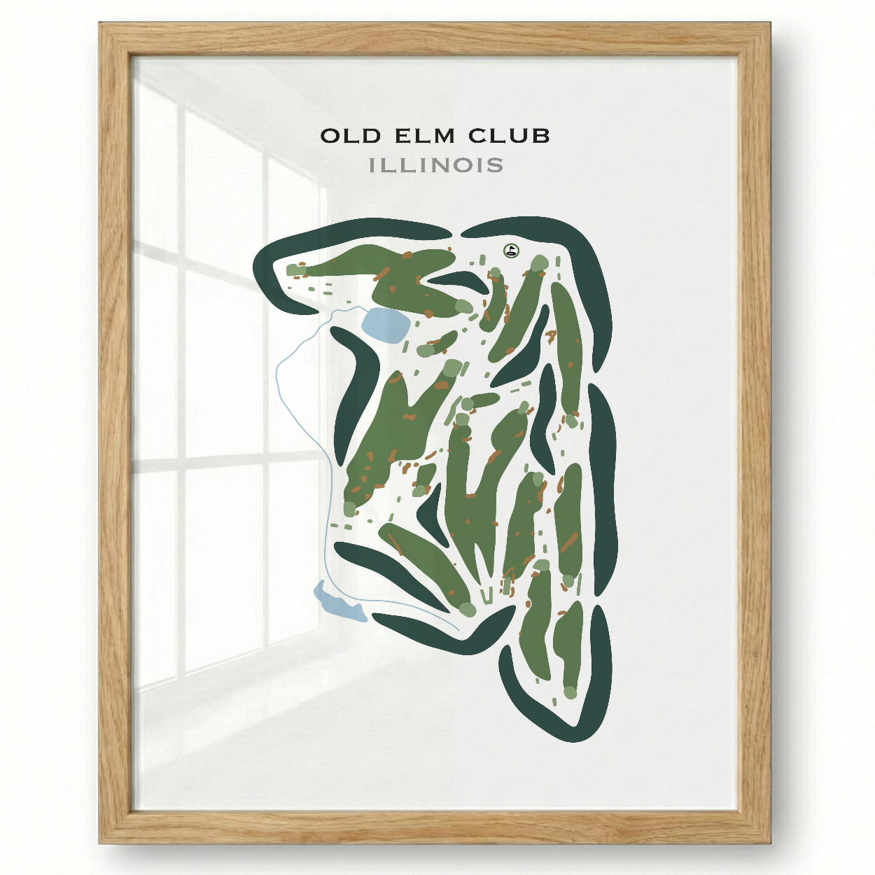 Old Elm Club, Illinois - Printed Golf Course