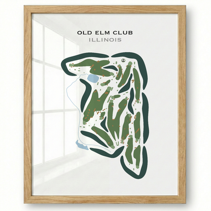 Old Elm Club, Illinois - Printed Golf Course