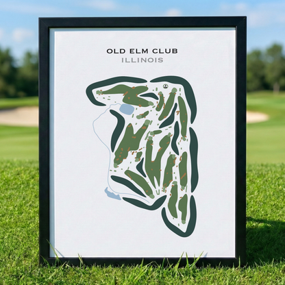 Old Elm Club, Illinois - Printed Golf Course