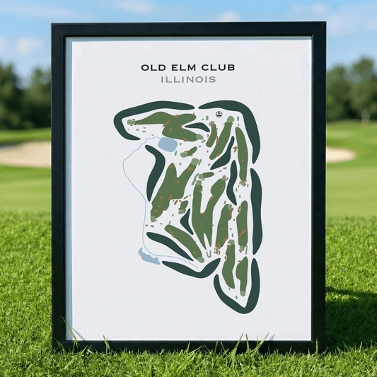 Old Elm Club, Illinois - Printed Golf Course