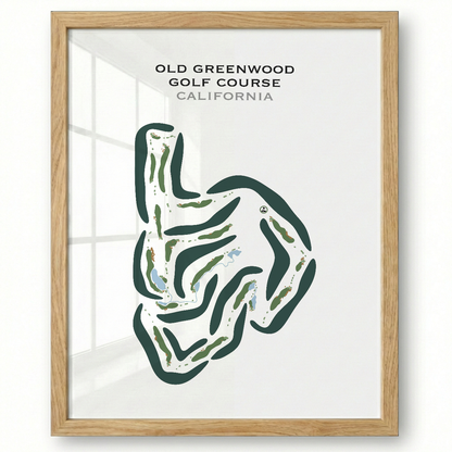 Old Greenwood Golf Course, California - Printed Golf Courses