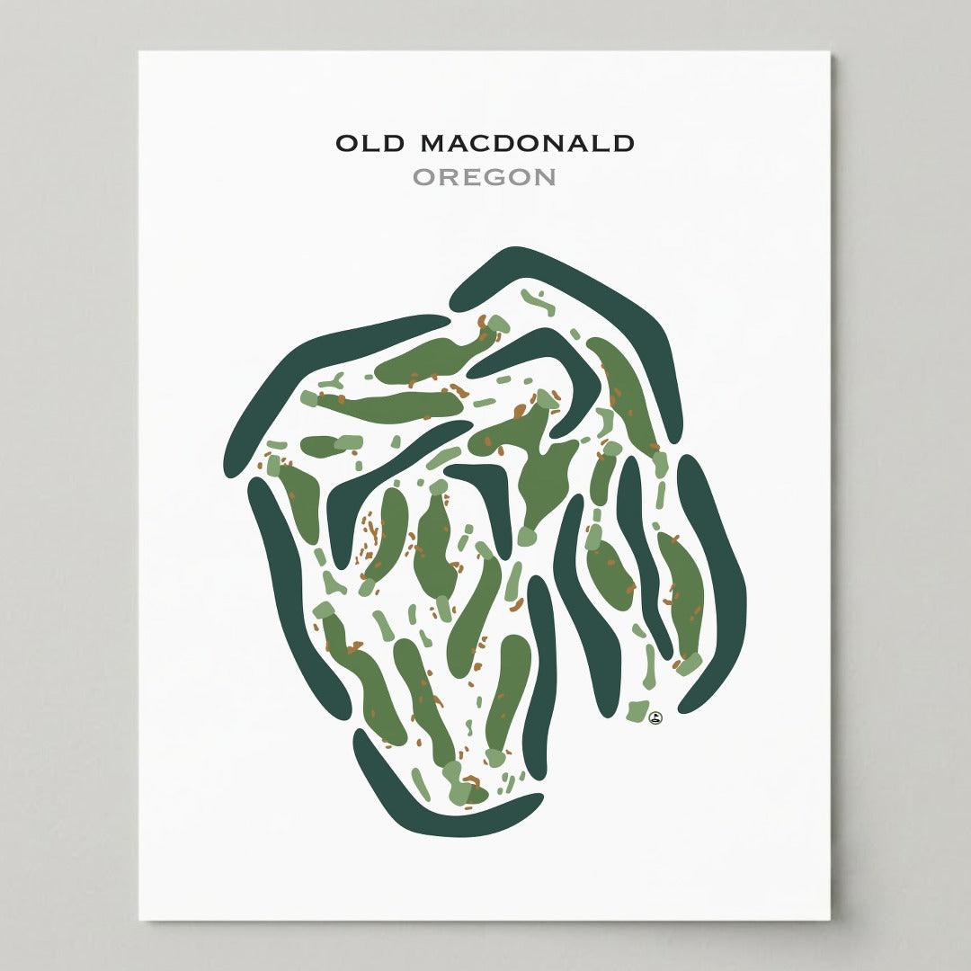 Old Macdonald, Oregon - Printed Golf Courses