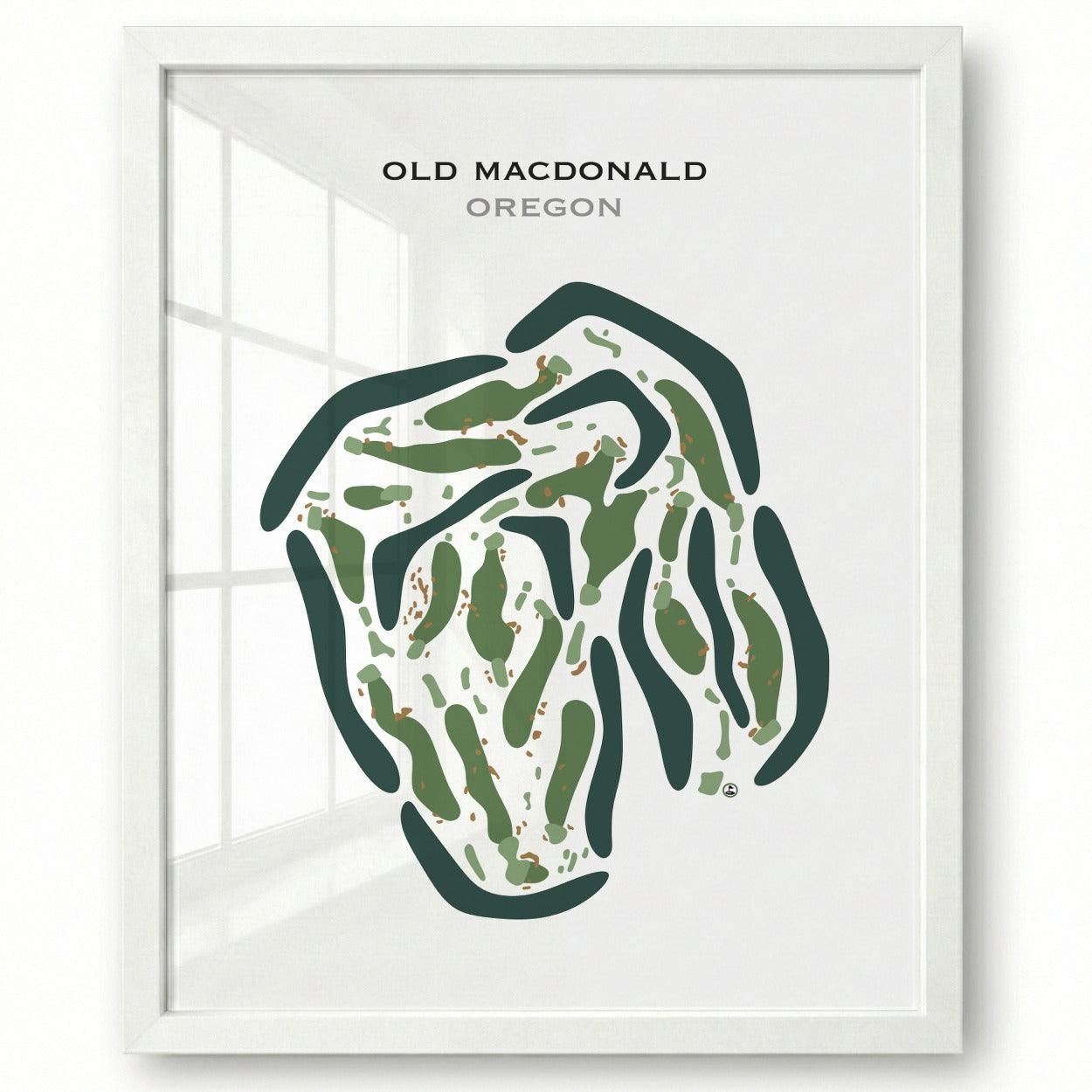 Old Macdonald, Oregon - Printed Golf Courses
