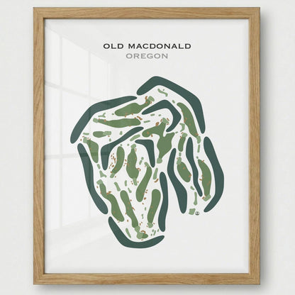 Old Macdonald, Oregon - Printed Golf Courses