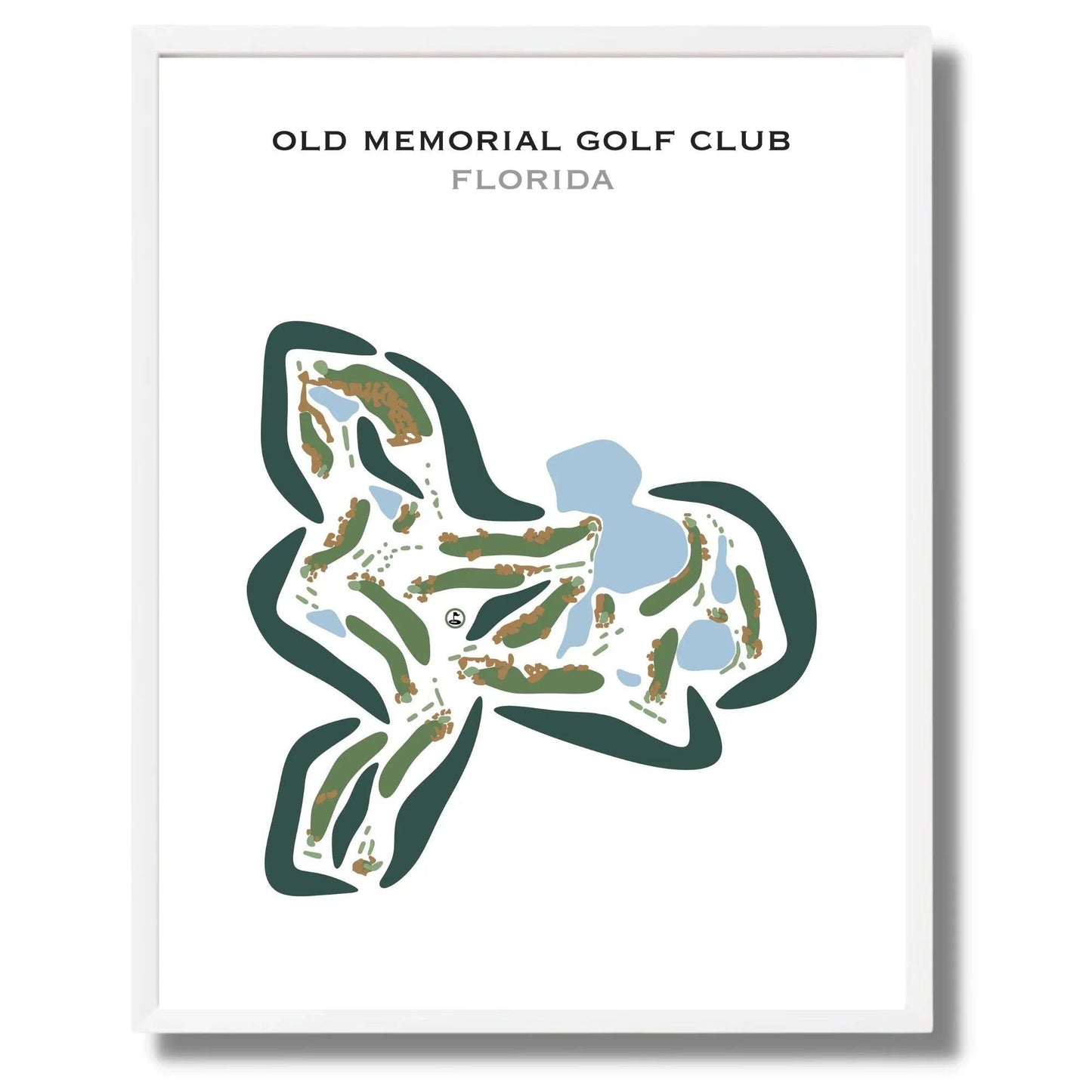 Old Memorial Golf Club, Florida - Printed Golf Courses