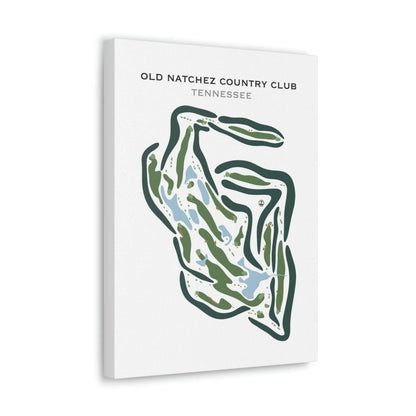 Old Natchez Country Club, Tennessee - Printed Golf Courses