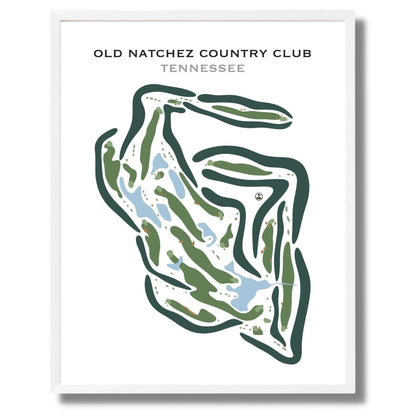 Old Natchez Country Club, Tennessee - Printed Golf Courses