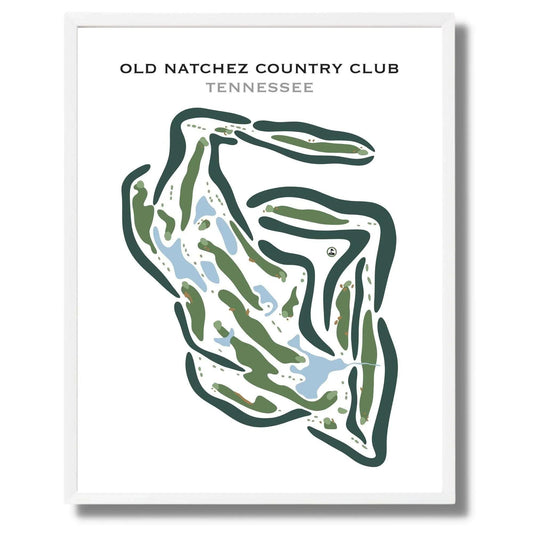 Old Natchez Country Club, Tennessee - Printed Golf Courses