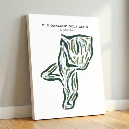 Old Oakland Golf Club, Indiana - Printed Golf Courses