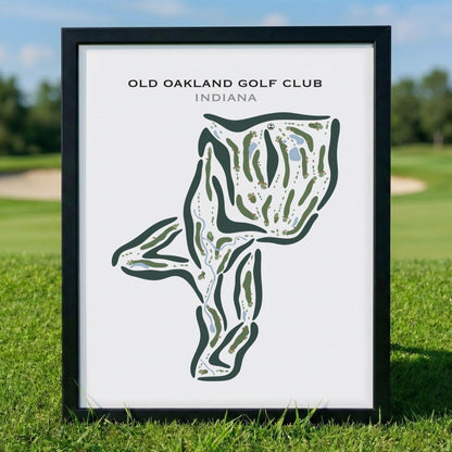 Old Oakland Golf Club, Indiana - Printed Golf Courses