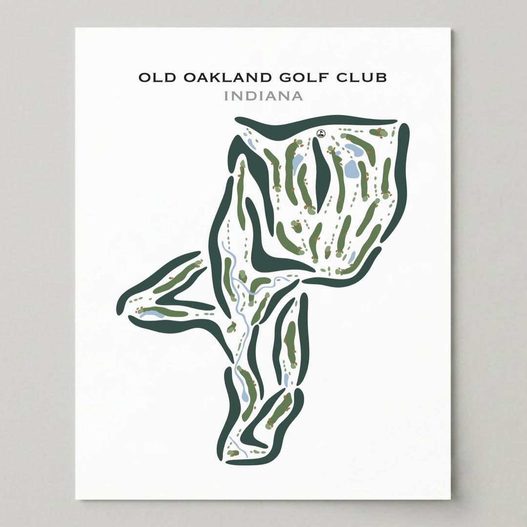 Old Oakland Golf Club, Indiana - Printed Golf Courses