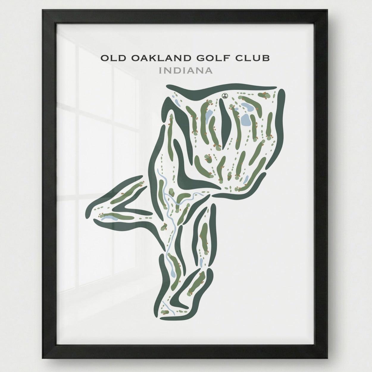 Old Oakland Golf Club, Indiana - Printed Golf Courses